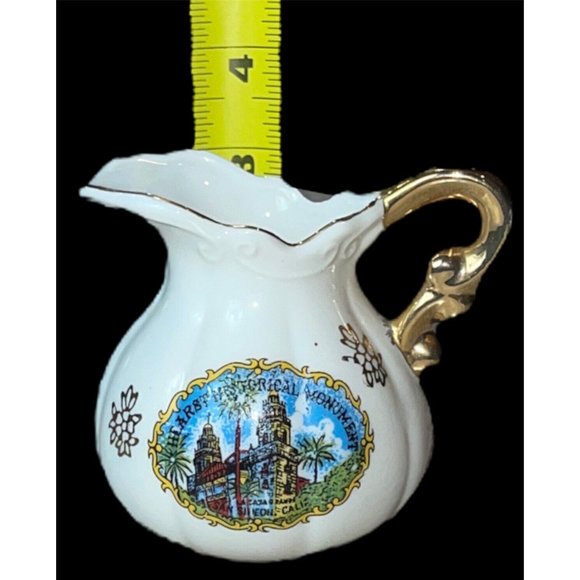 Vintage Creamer Mini Pitcher Harst Historical Monument California EFCCO Japan - Picture 7 of 8